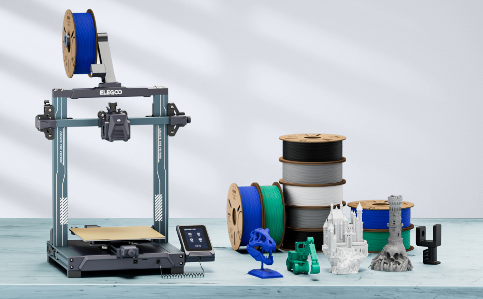 Différents coloris de filament PLA multicolore