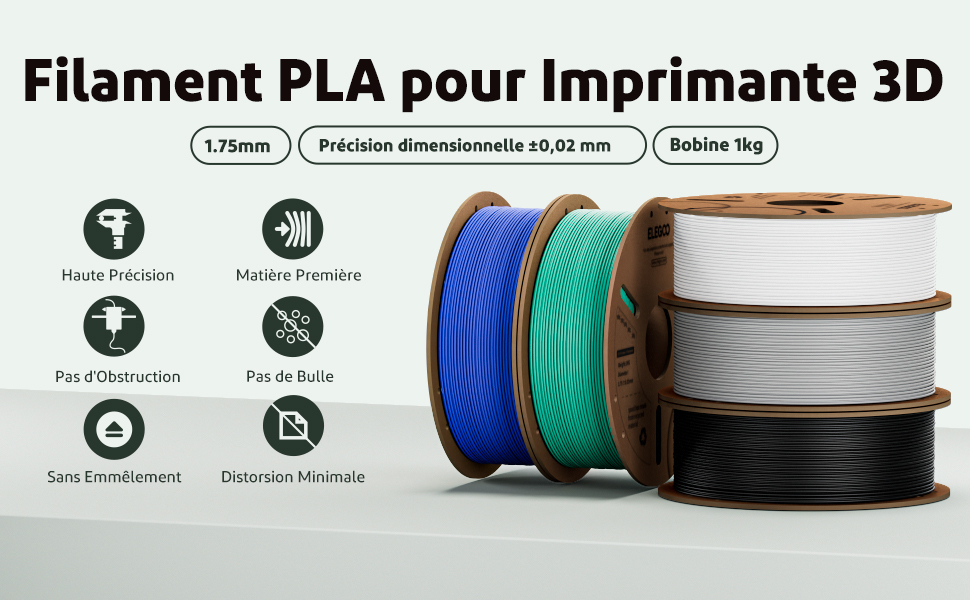 Bobine de filament PLA pour imprimante 3D