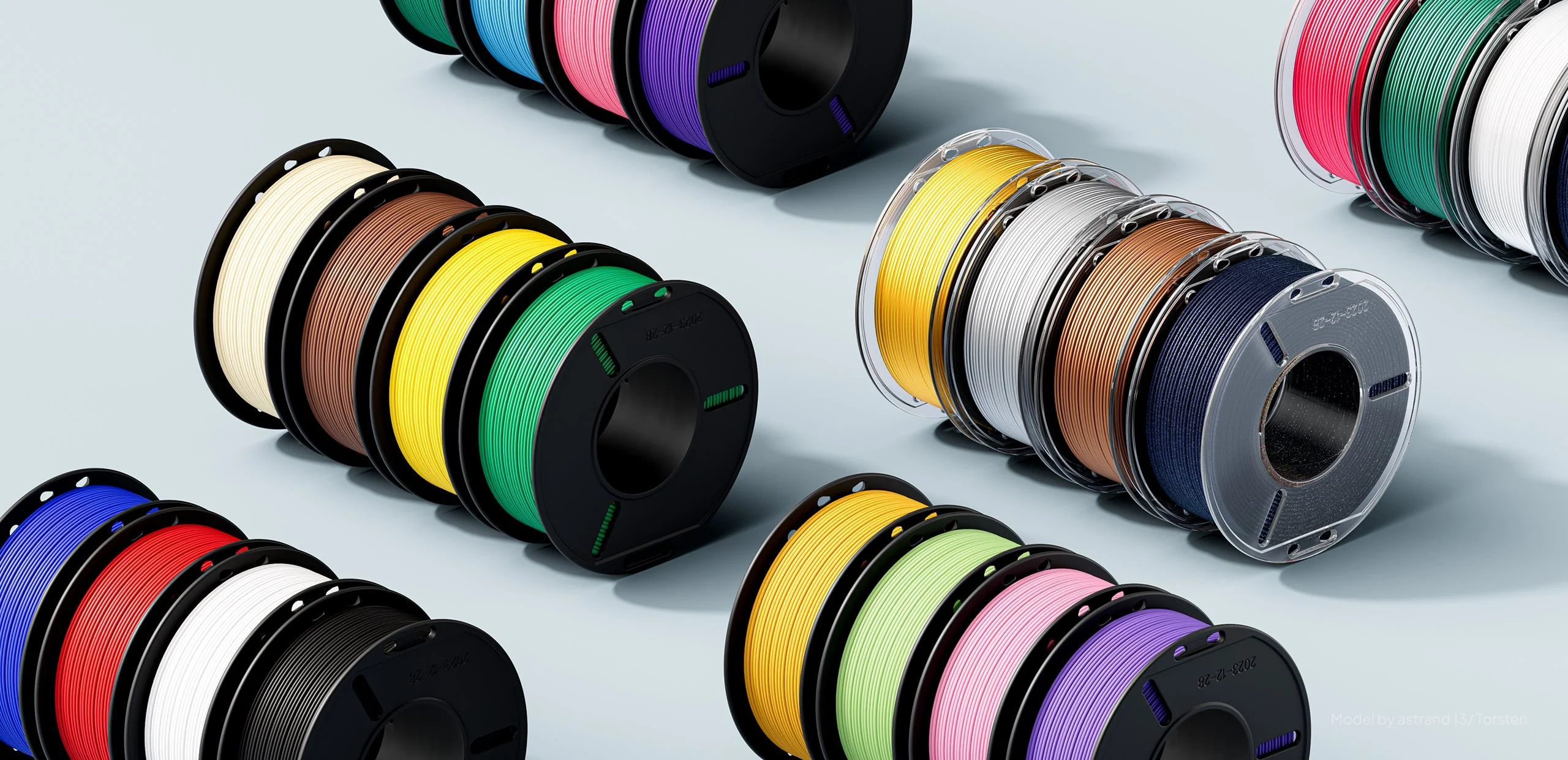 Pack de filaments mini de 250 g (8 bobines)