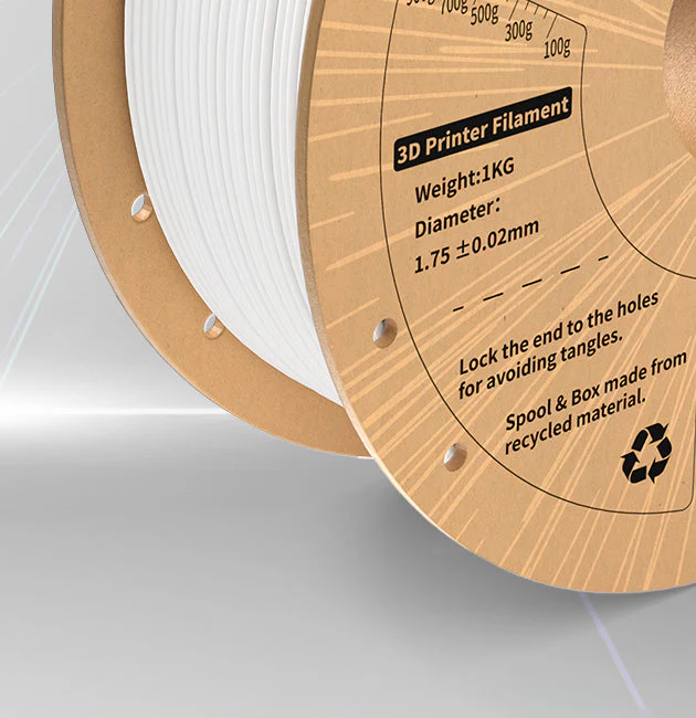 Différents coloris de filament PLA multicolore